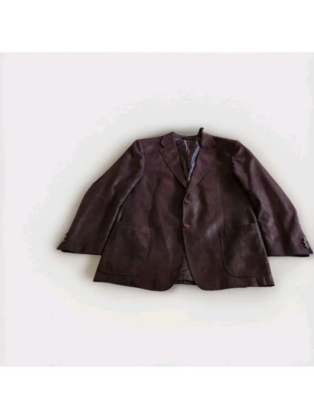 Coppley Clapton Blazer US 42R Brown Faux Suede Western Sport Coat Union Made